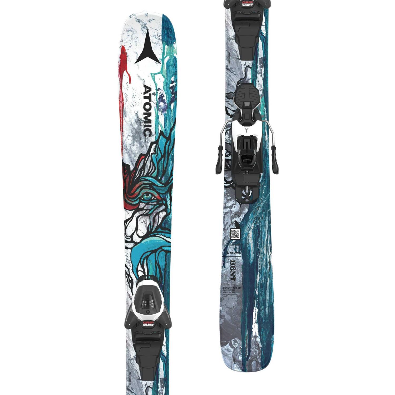 Atomic Bent Jr Skis GW Bindings - Image 3