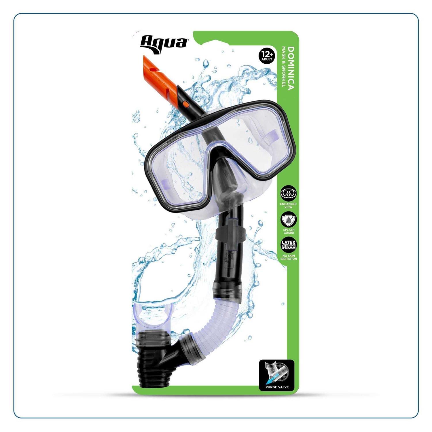 Aqua Leisure DOMINICA Adult Snorkel Mask Combo - Image 3