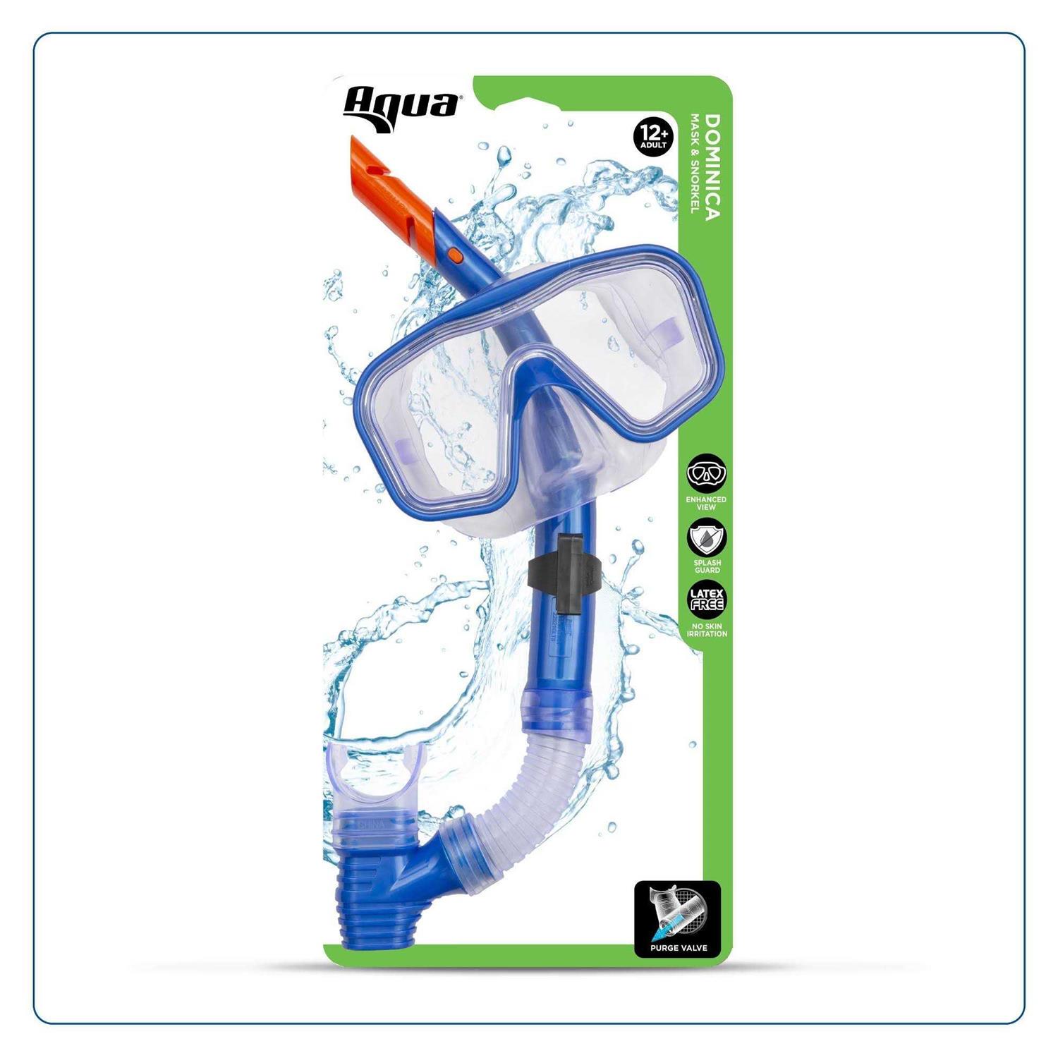 Aqua Leisure DOMINICA Adult Snorkel Mask Combo - Image 3