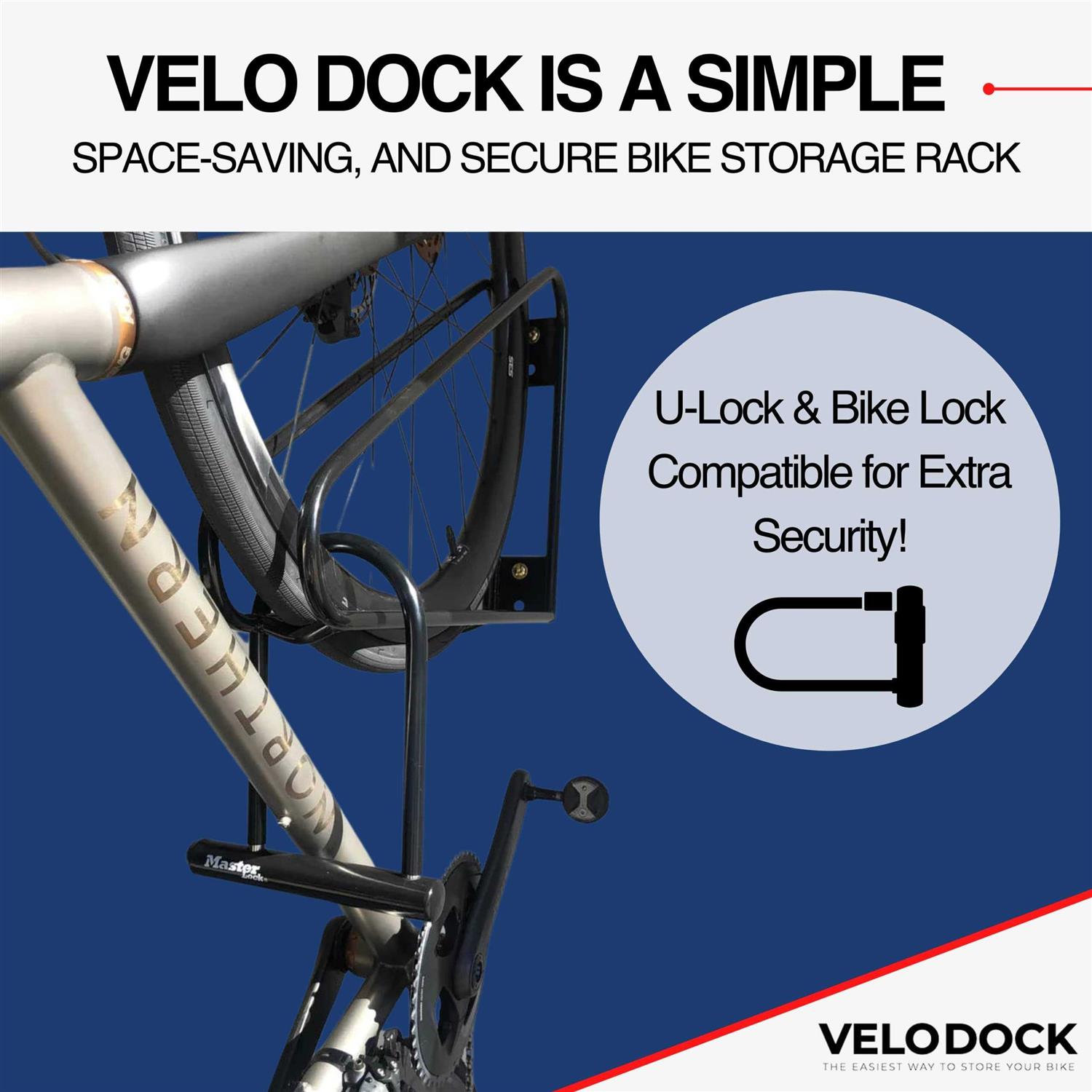 Velo Dock Mountain & Fat Bike Storage Rack - Image 3