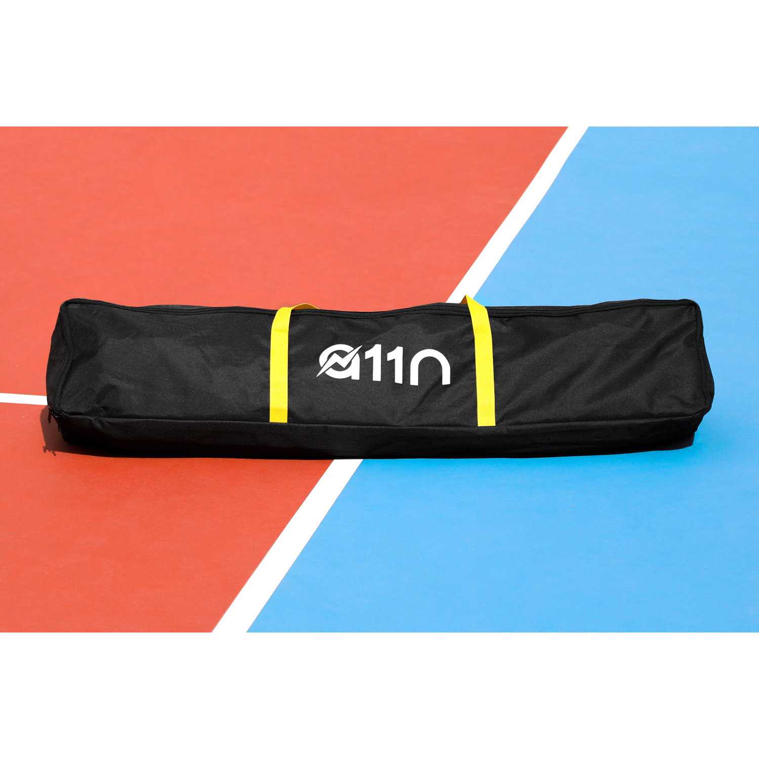 A11N 22ft Tournament Pickleball Net, with Wheels and Hand Winch System - Image 5