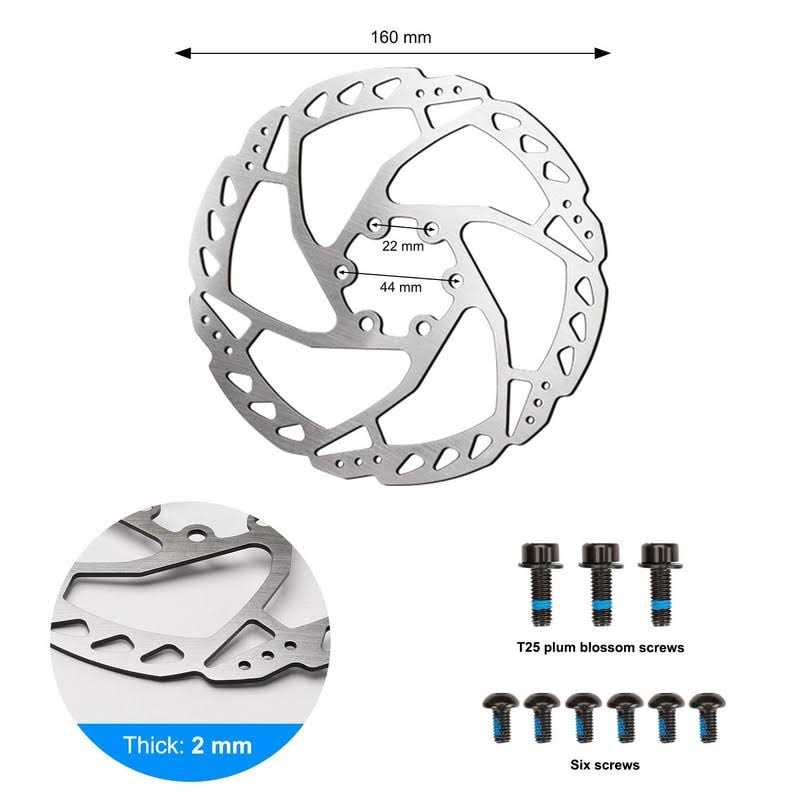 RUJOI Bike Disc Brake Kit, Aluminum Front and Rear Caliper Full Aluminum Alloy Bicycle Brake Lever - Image 3