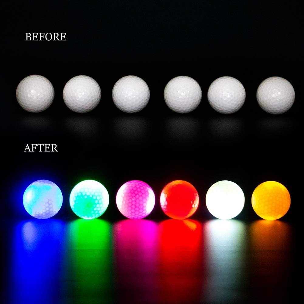 THIODOON Glow in The Dark Golf Balls Light up Led Golf Balls Night Golf - Image 5