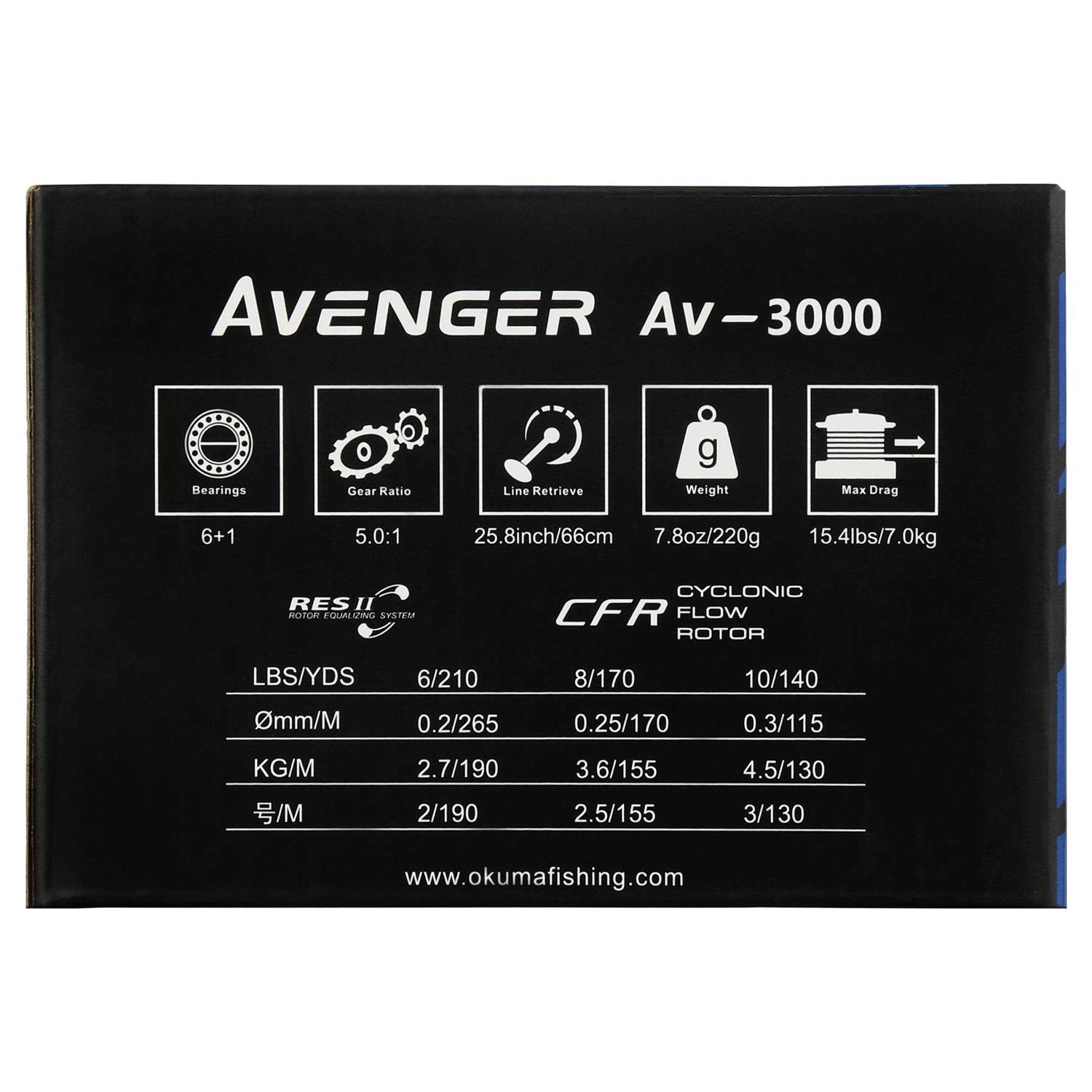 Okuma AV-3000 Avenger New Generation Spinning Reel - Image 5