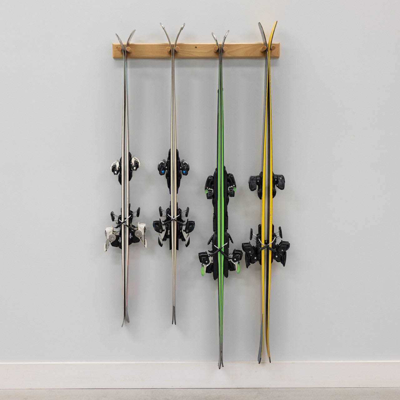 StoreYourBoard Timber Ski Wall Rack 4 Pairs of Skis - Image 3