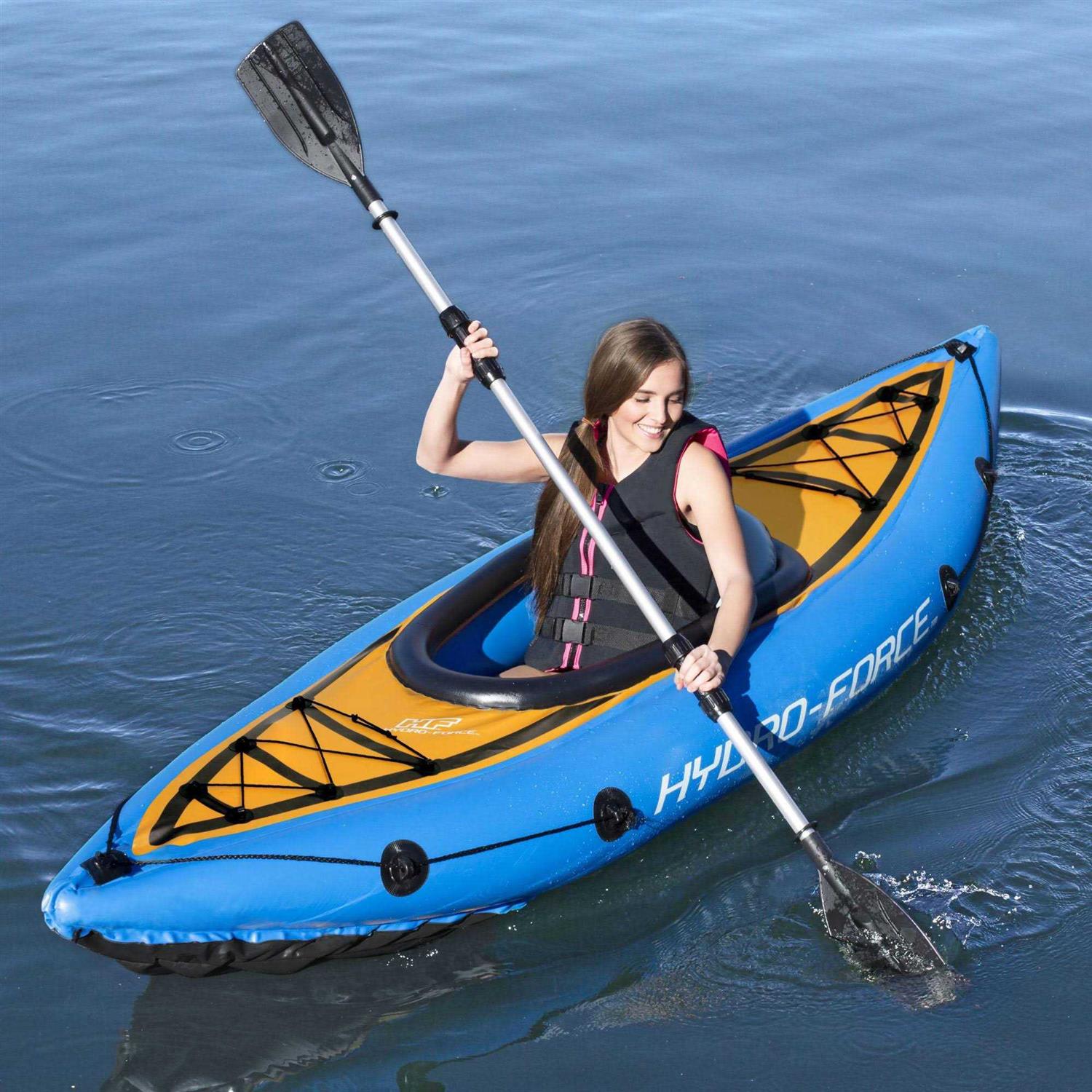 Bestway Hydro Force Cove Champion Inflatable 1 Person Water Kayak Set - Image 5