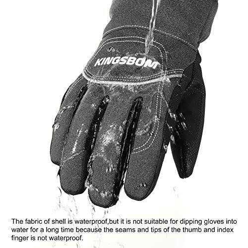 Kingsbom Winter Waterproof Thermal Gloves 3M Thinsulate Windproof Touch Screen Warm Gloves - Image 2