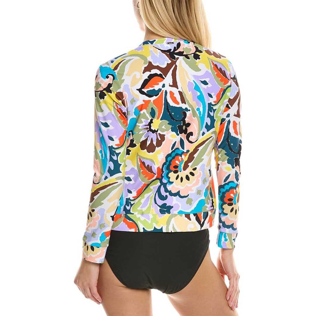 Anne Cole Women's Long Sleeve Full Zip Rashguard - Image 5