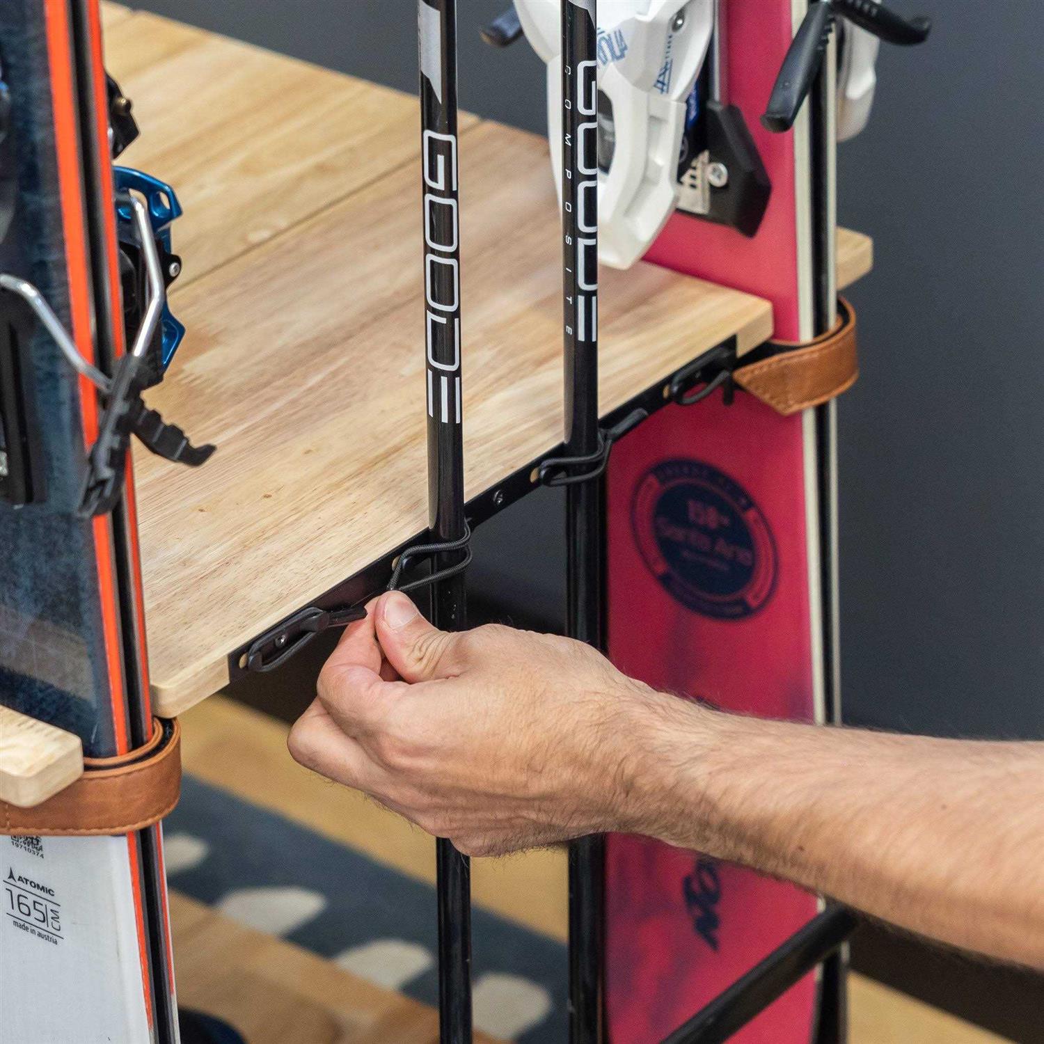 Teal Triangle Freestanding Ski Organizer - Image 5