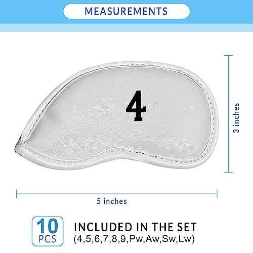 All Teed Up Premium Magnetic Leather Iron and Wedge Golf Club Head Covers - Image 4