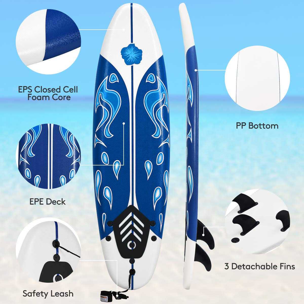 Surfboard Surf Foamie Boards Surfing Beach Ocean Body - Image 4