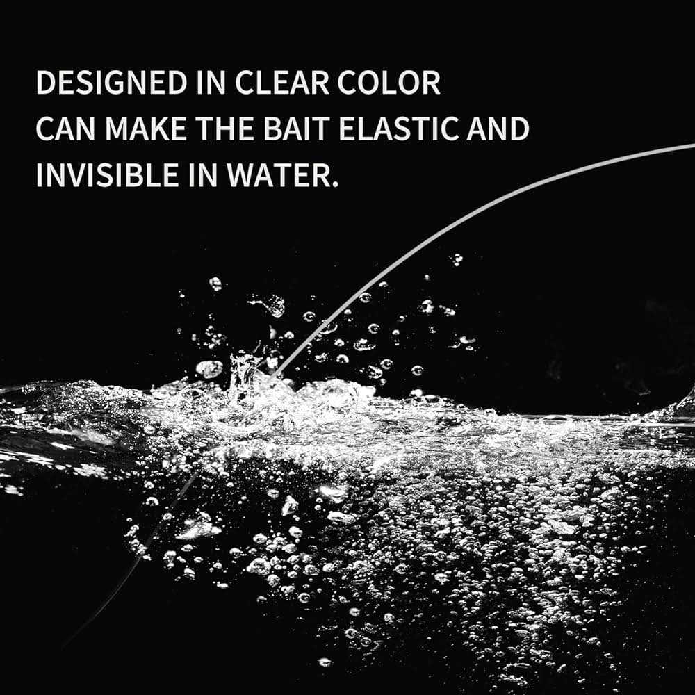 Anglerdream Bait Elastic Thread Sea Fishing Tying Material 0.2mm 656FT Per Spool Stretchy Invisible Sea Fishing Line Keeping Bait On Hook - Image 3