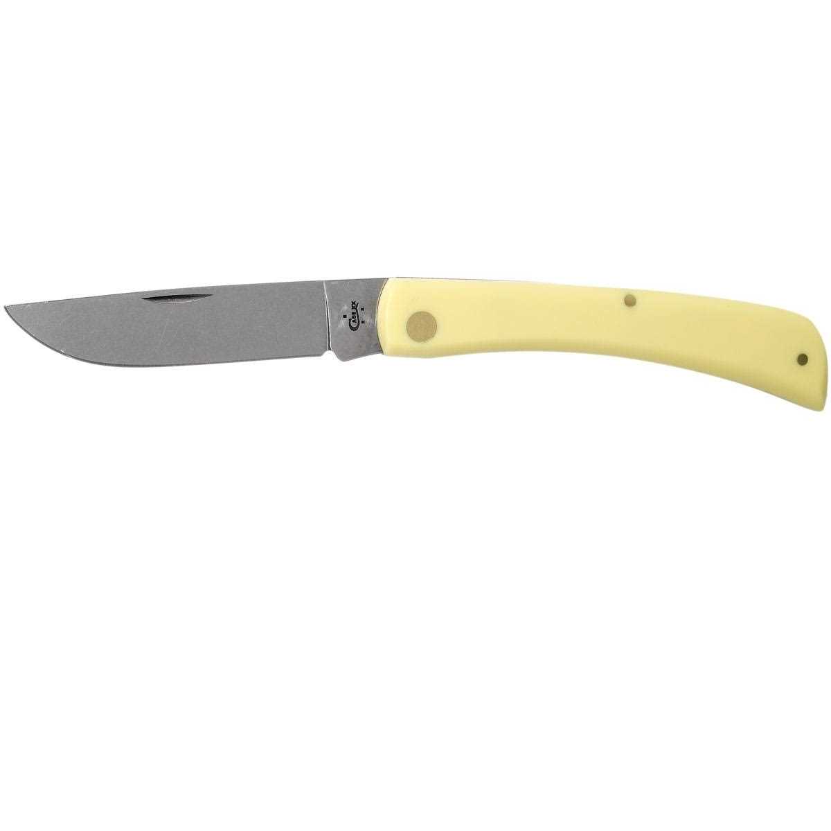 Case Cutlery Sodbuster Yellow Delrin Handle CV Steel Pocket Knife - Image 4