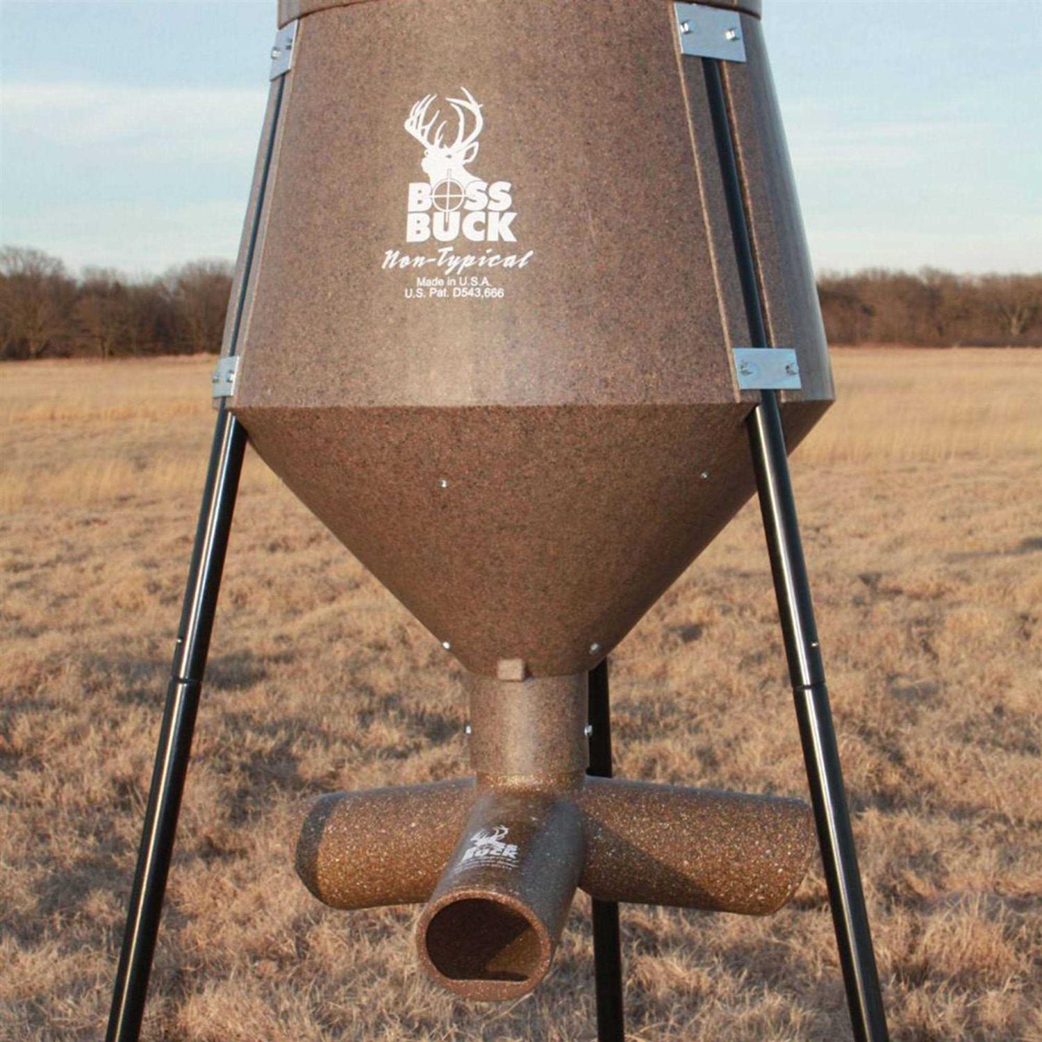 Boss Buck 200 Pound Gravity Fed Tripod Corn and Protein Pellet Feeder - Image 5