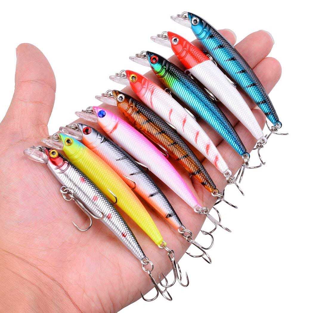 Aorace Bass Fishing Lures Kit Set Hard Baits Minnow Crankbait Vib Swimbait for Bass Pike Fit Saltwater and Freshwater - Image 4