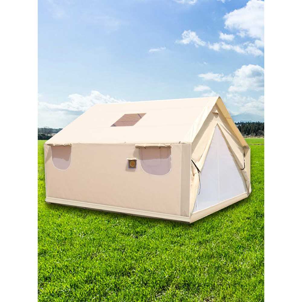 Vevor Canvas Wall Tent Wall Tent with PVC Storm Flap Large Canvas Wall Tent Waterproof - Image 3