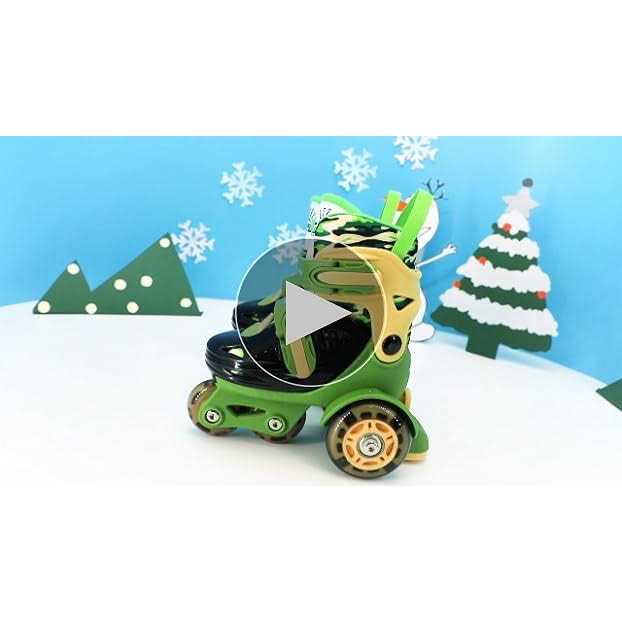 4-Pejiijar Adjustable Roller Skates for Kids Girls Ladies with Light Up Flash LED Wheels,Fun Illuminating,Three-Point Type Balance - Image 5