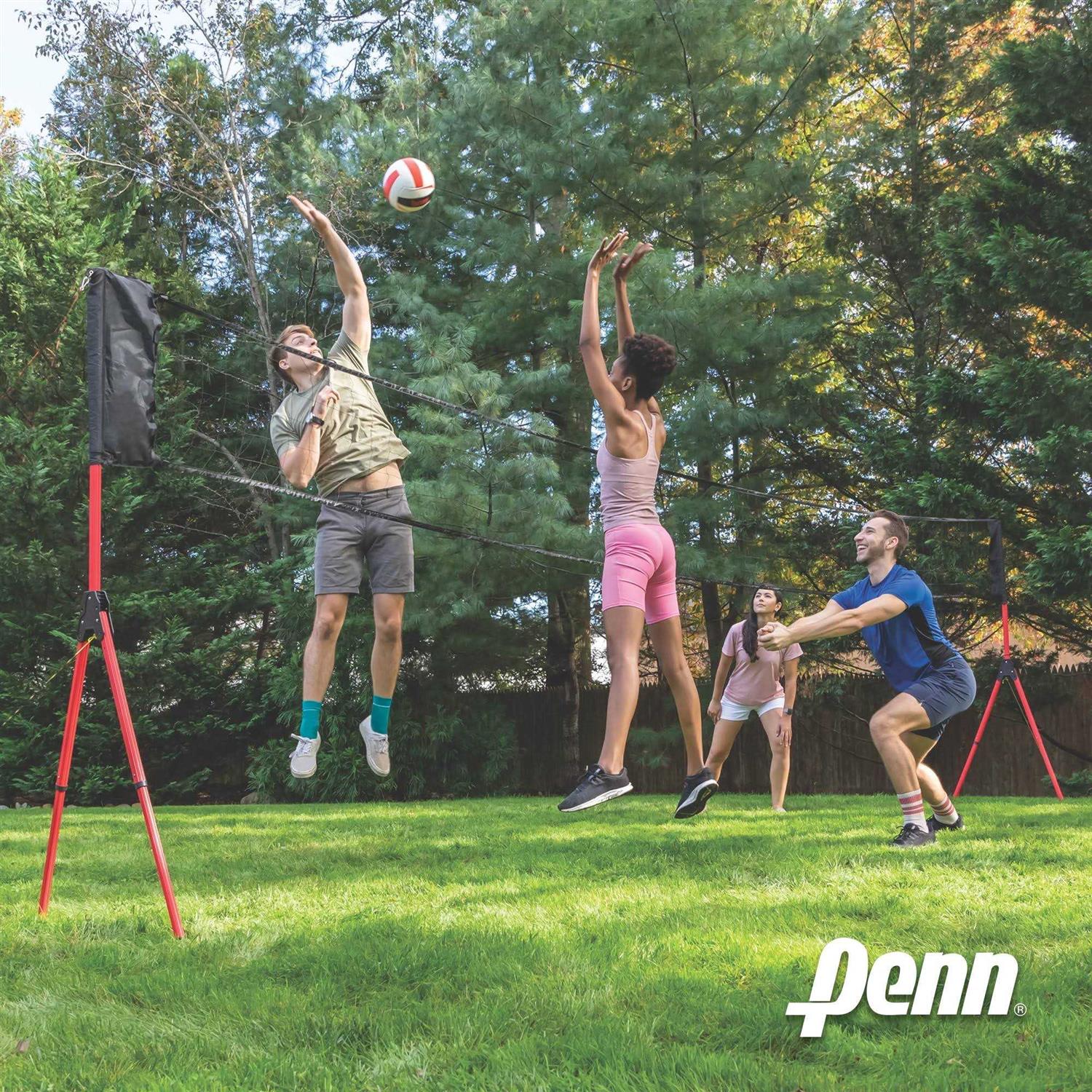 Penn Easy Fit Premium Volleyball Set, Includes Adjustable Net and Ball - Image 5