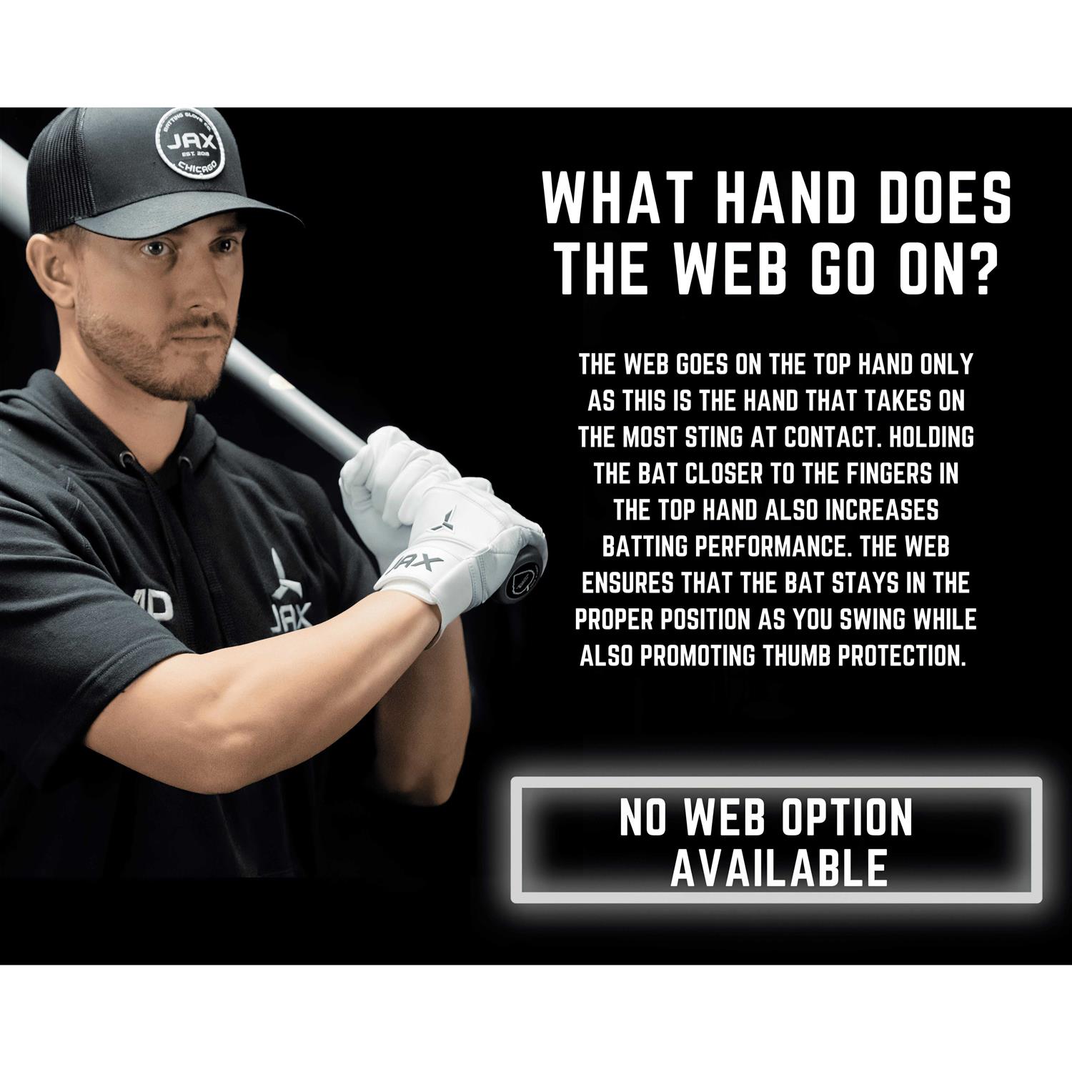 Jax Athletics Jax Model One Batting Gloves - Image 3