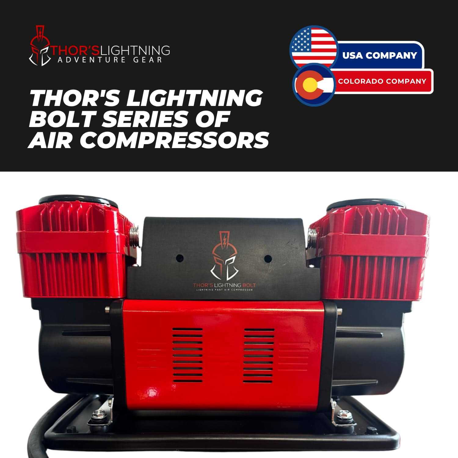 Thor's Lightning Bolt True Dual Air Compressor - Image 4