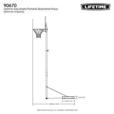 Lifetime Adjustable Portable Basketball Hoop - Image 5