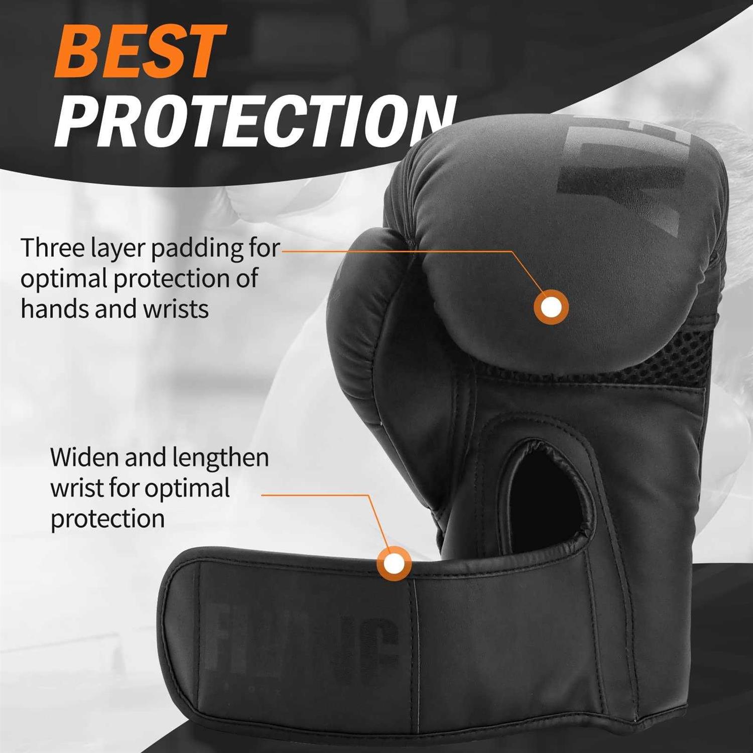 FIVING Boxing Gloves for Men and Women Suitable for Boxing Kickboxing Mixed Martial Arts Muay Thai MMA Heavy Bag Fighting Training - Image 4