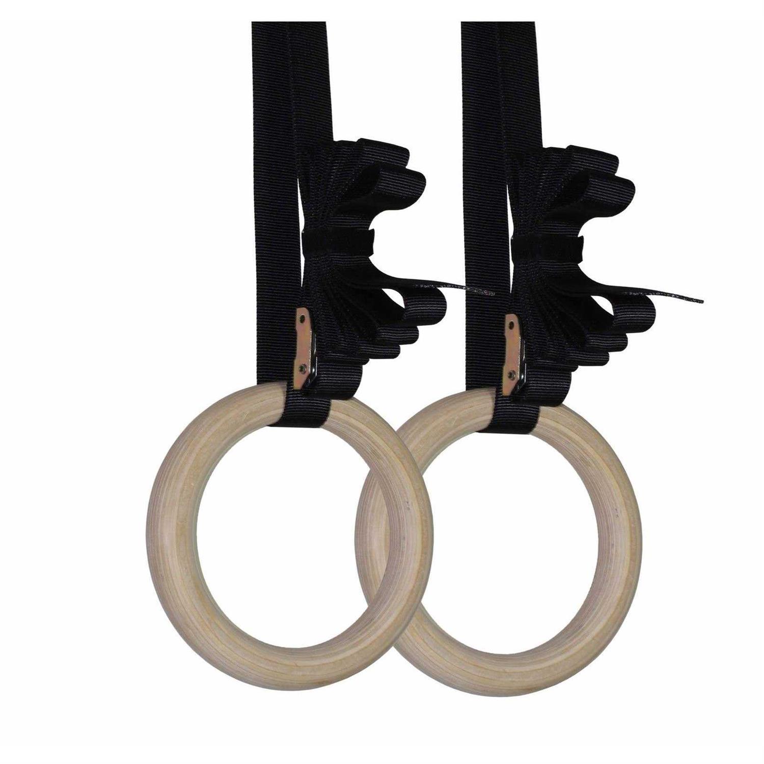 Titan Fitness Wood Olympic Gymnastic Rings - Image 5