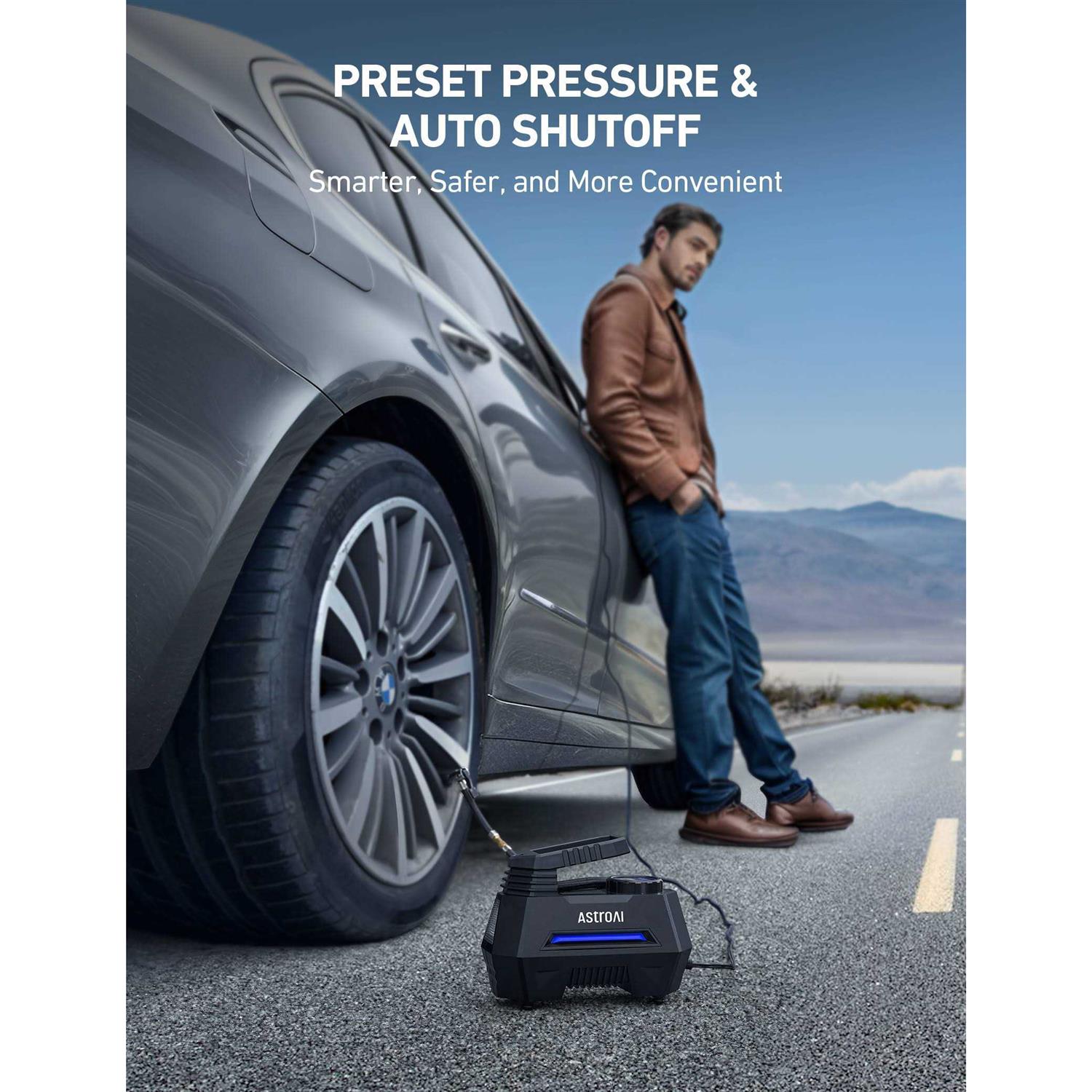 AstroAI Tire Af08 Inflator Portable Air Compressor Air Pump for Car Tires - Image 5