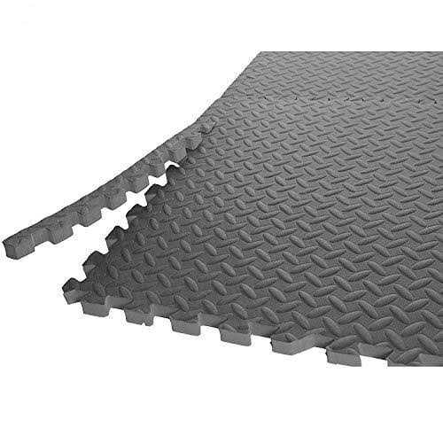 Puzzle Exercise Mat Black 24 in. x 24 in. x 0.5 in. EVA Foam Interlock - Image 3