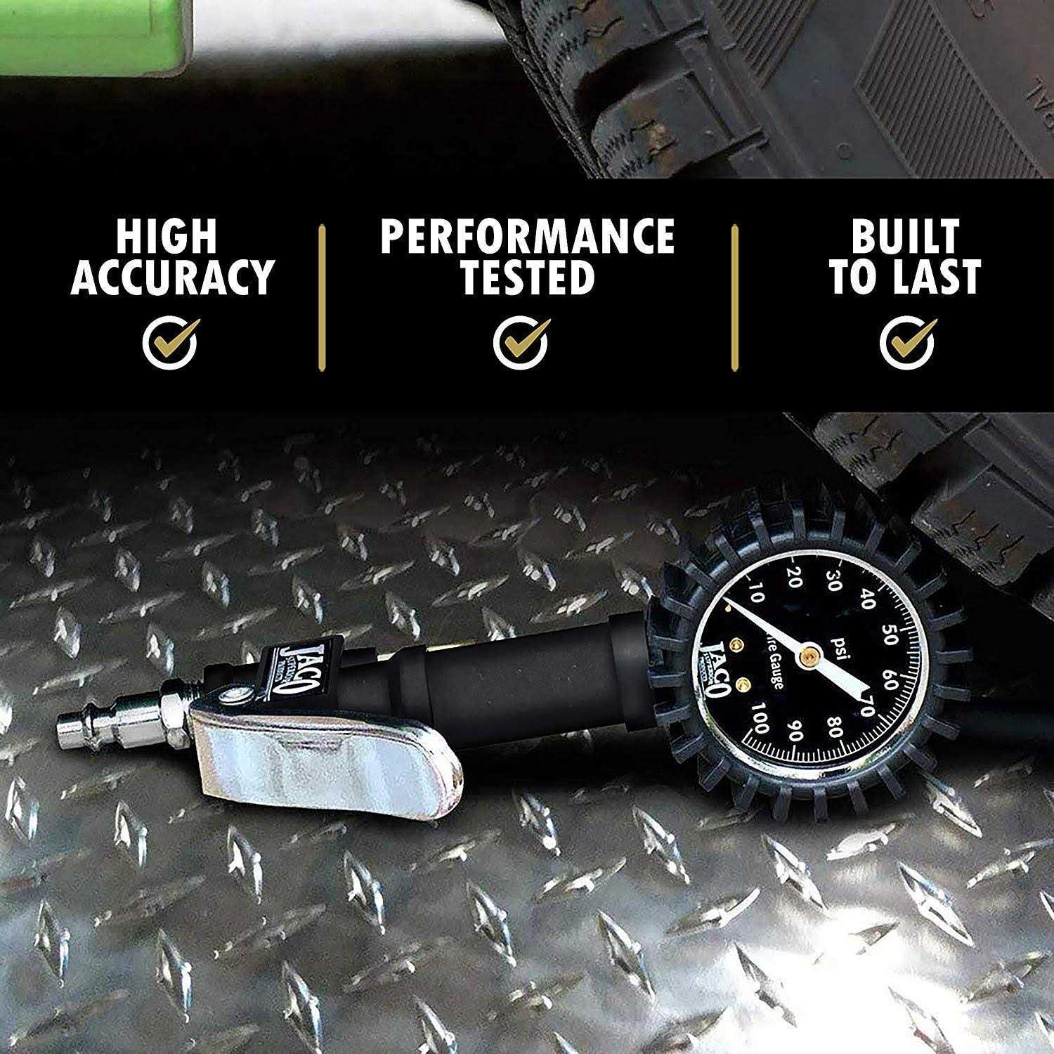 JACO FlowPro Tire Inflator with Pressure Gauge - Image 5