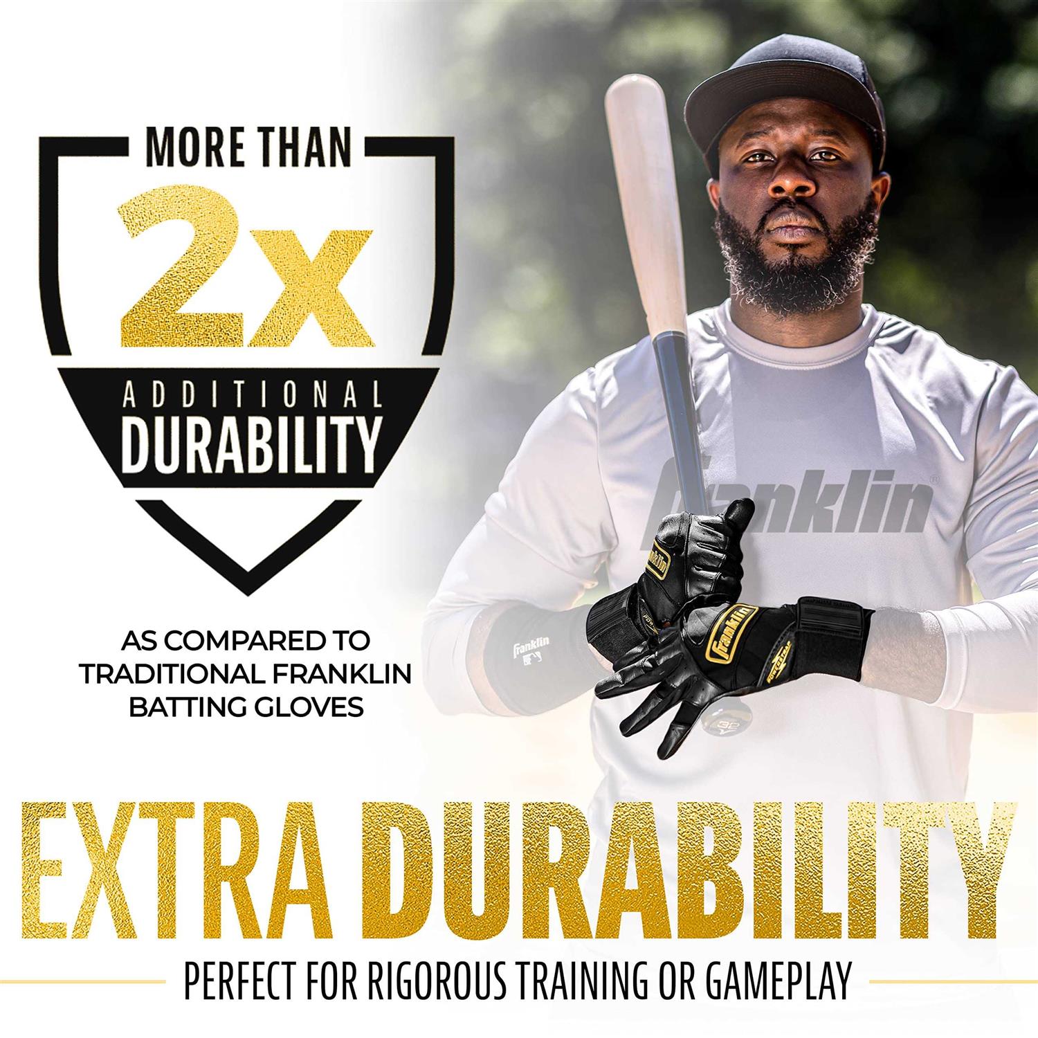 Franklin MLB Adult Infinite Baseball Batting Gloves - Image 3