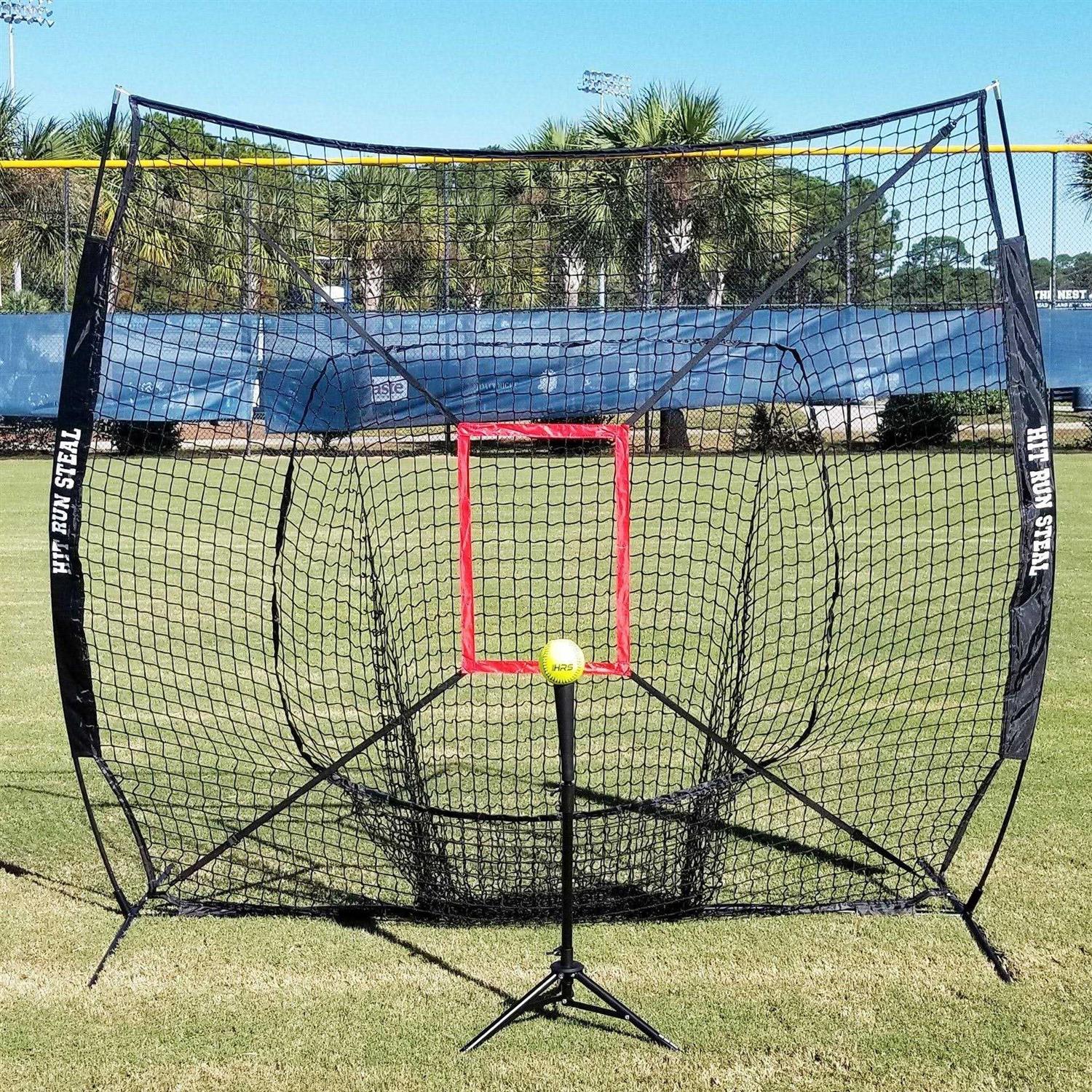 Hit Run Steal Heavy Duty Softball & Baseball Net with Carrying Bag - Image 4