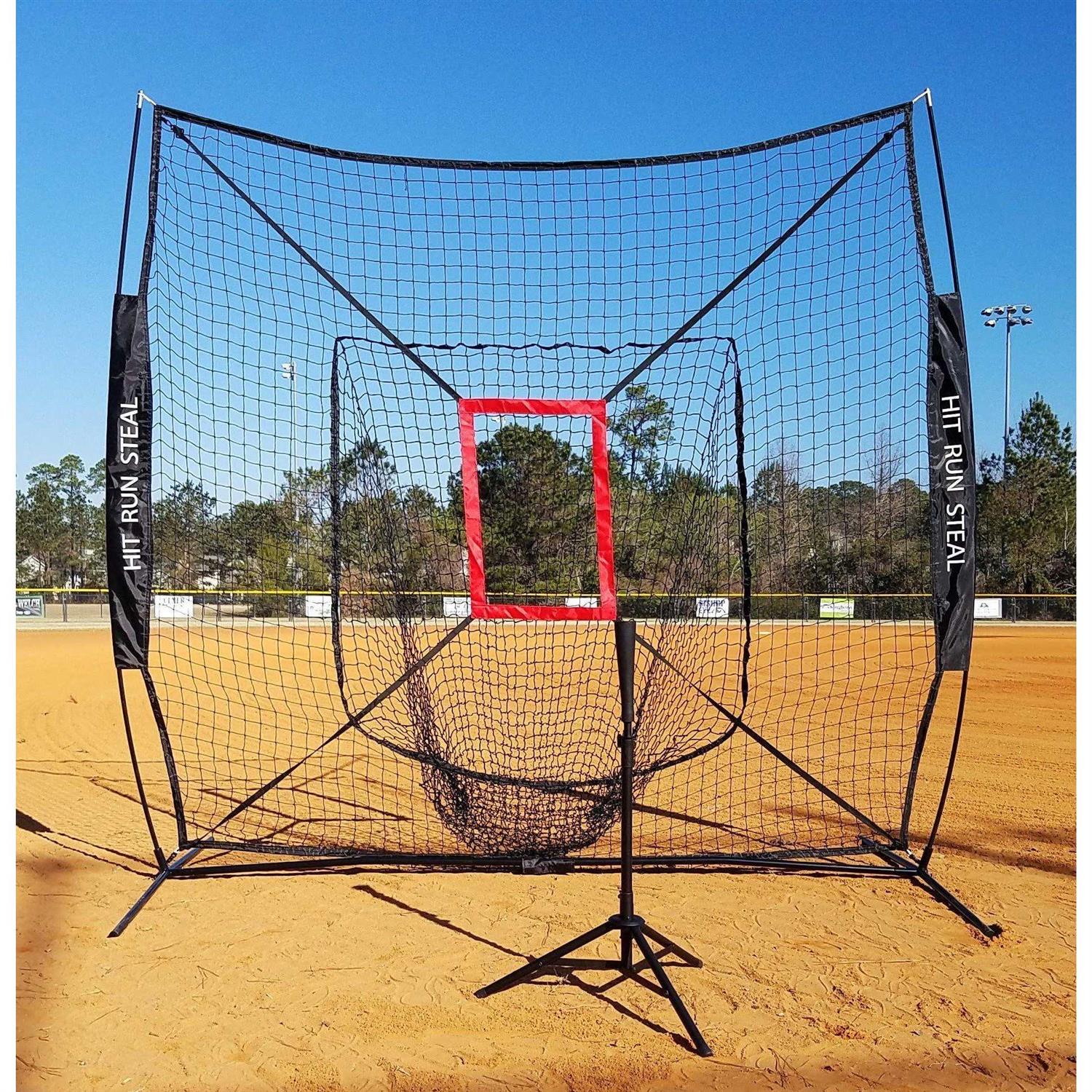 Hit Run Steal Heavy Duty Softball & Baseball Net with Carrying Bag - Image 5