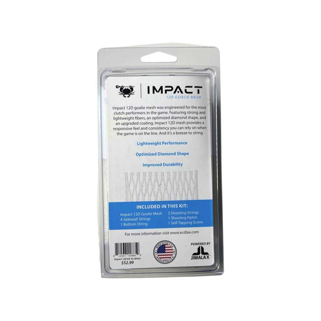 ECD Impact Lacrosse Goalie Semi-Soft Mesh - Image 5