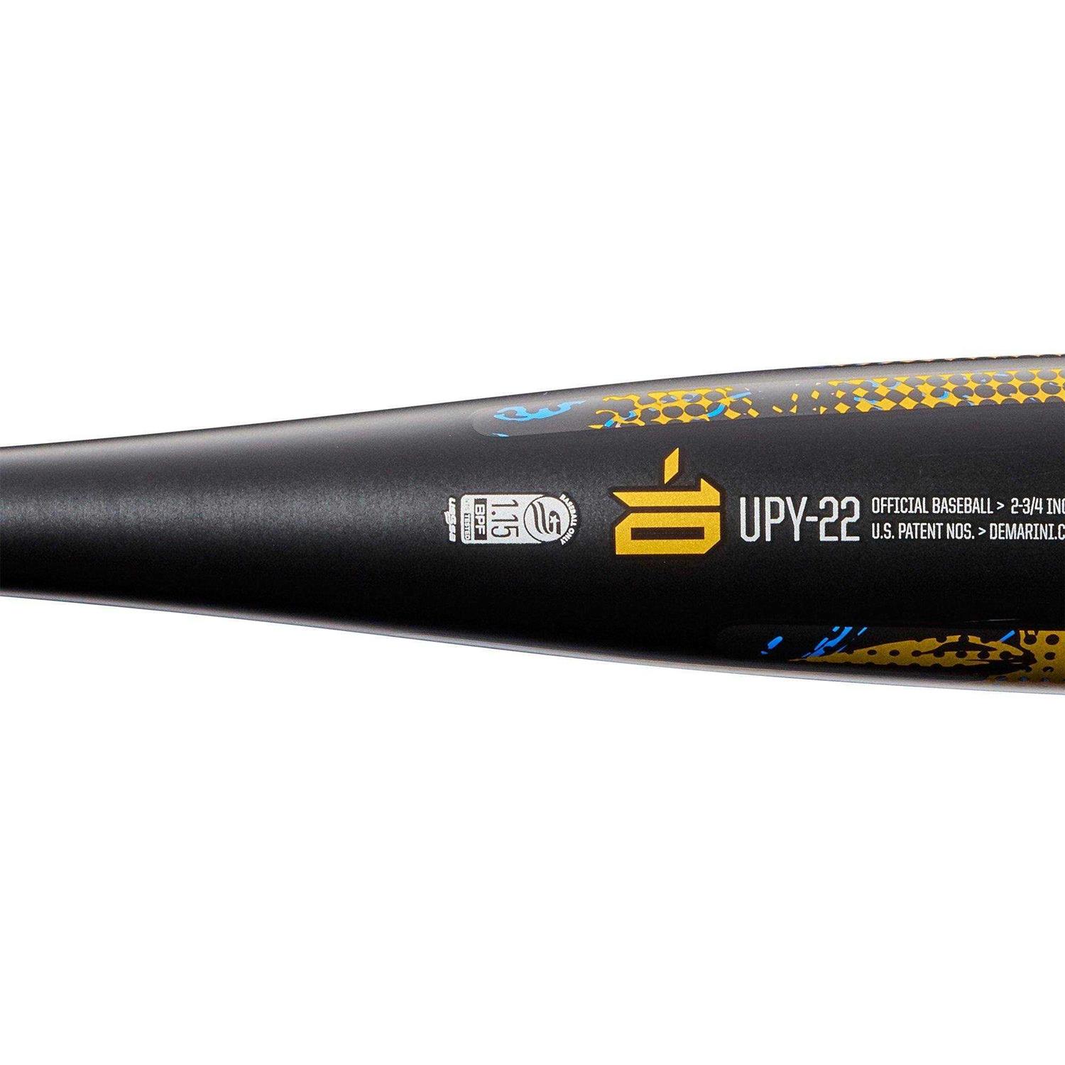 DeMarini 2022 Uprising Junior Big Barrel USSSA Baseball Bat - Image 5