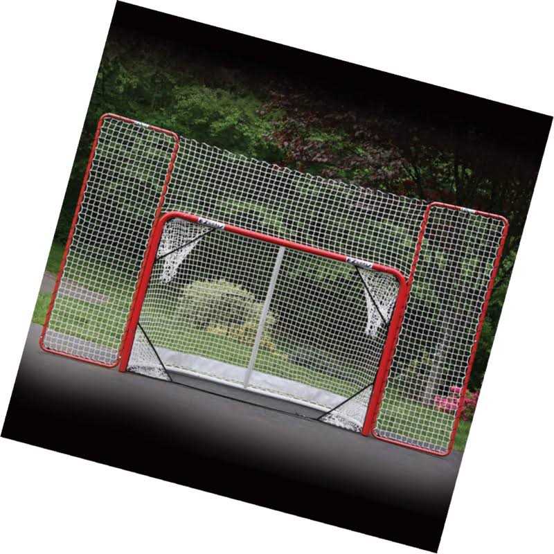 EZGoal Hockey Folding Pro Goal with Backstop and Targets - Image 4