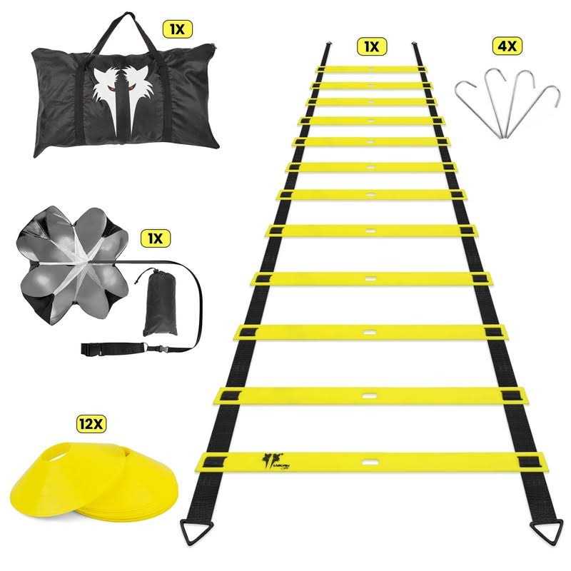 LYKAN FIT 20ft Agility Ladder Agility Training Equipment Speed Ladder - Image 3