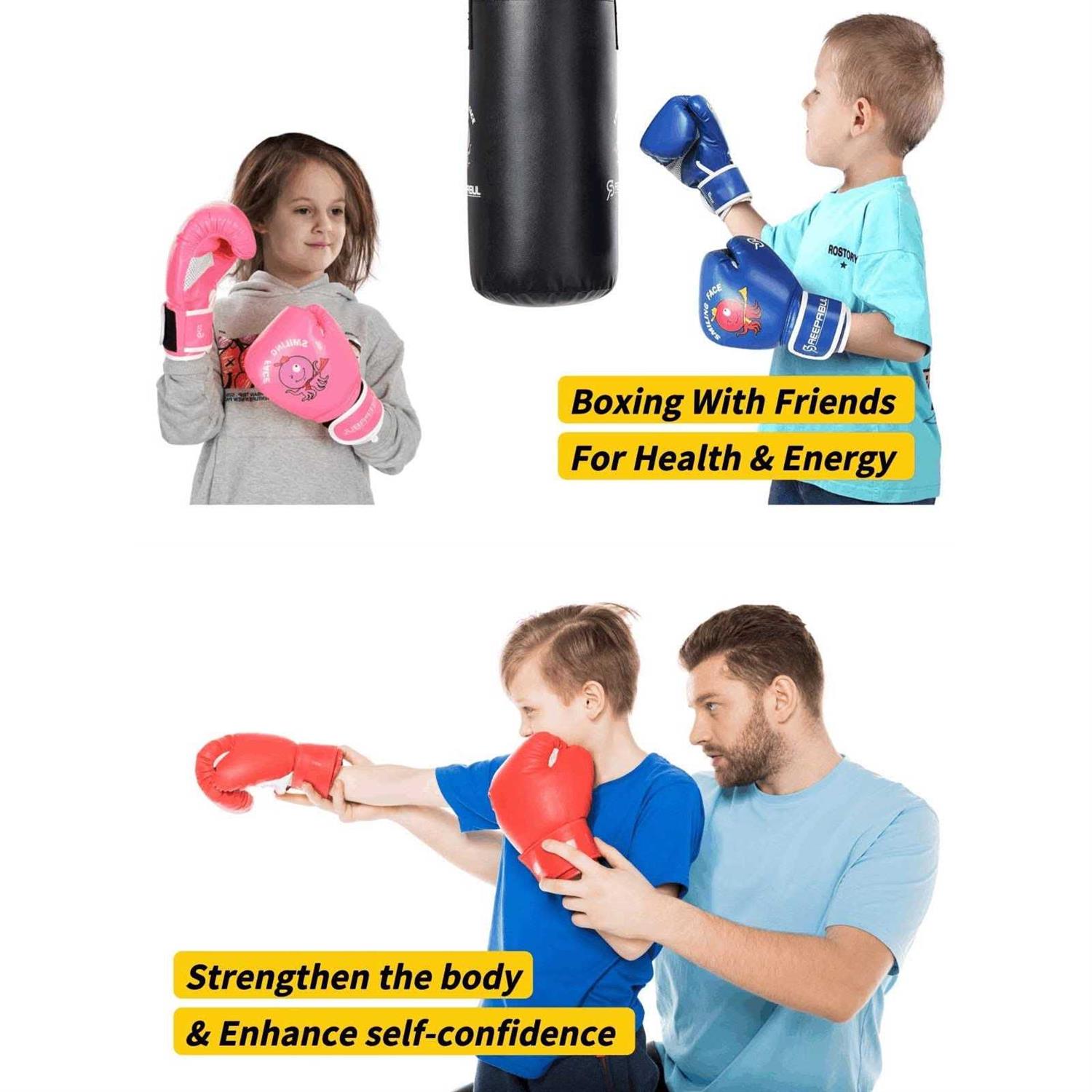 Saeepabul Upgrade Kids Boxing Gloves For 3-8 Year Boys and Girls - Image 4