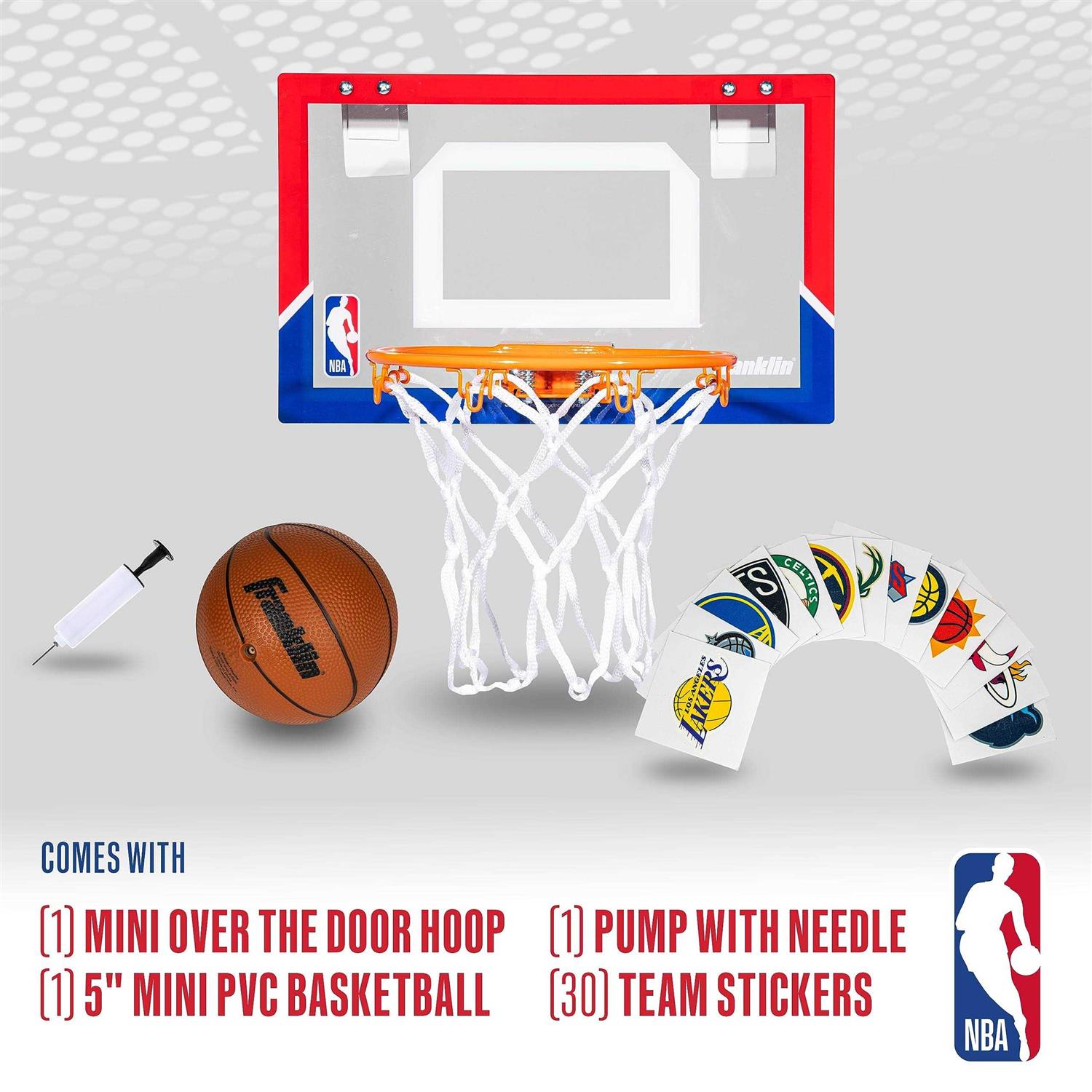 NBA Over the Door Mini Basketball Hoop - Image 4