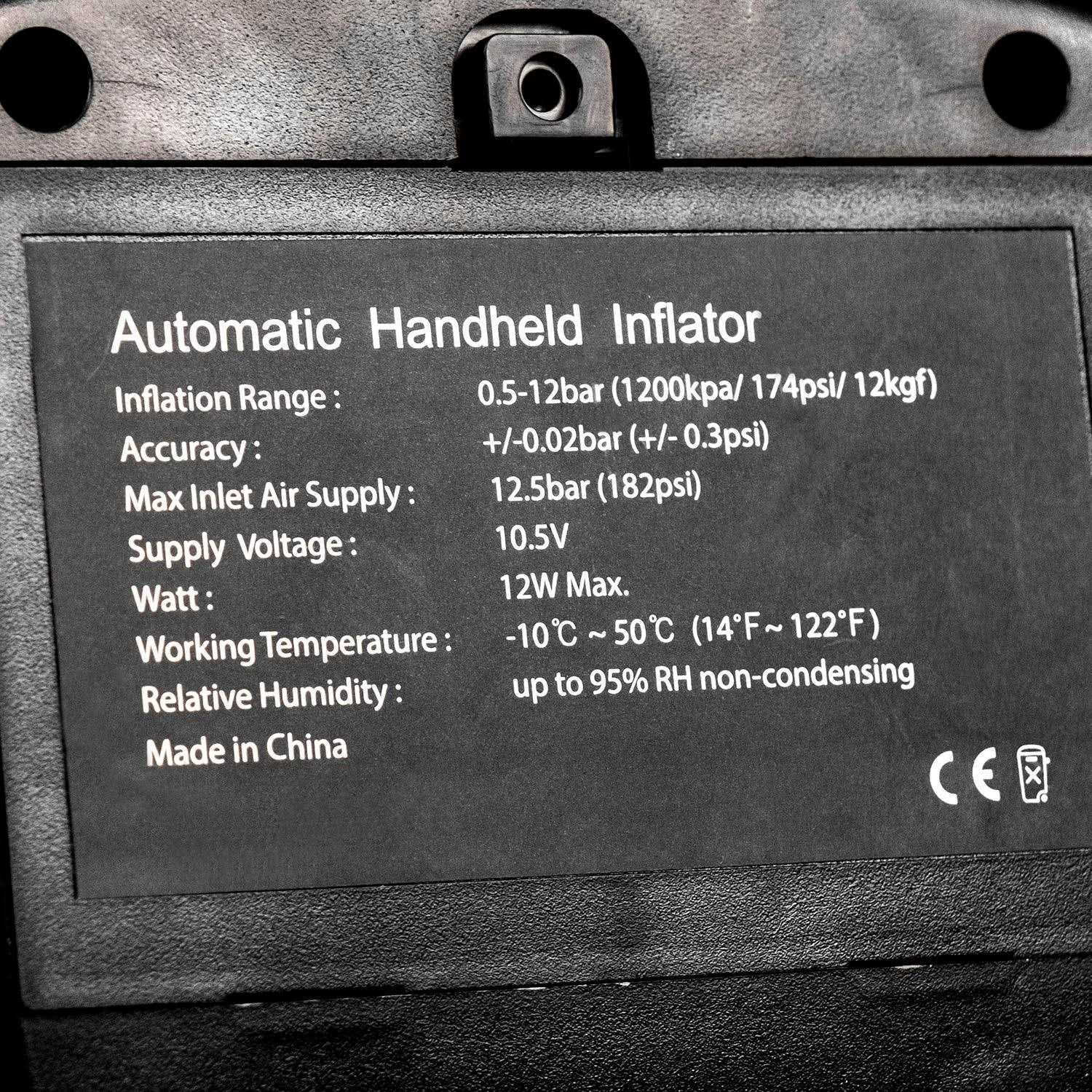 RapidAir K3015 Automatic Shutoff 175 PSI Digital Display Tire Inflator Gauge - Image 5