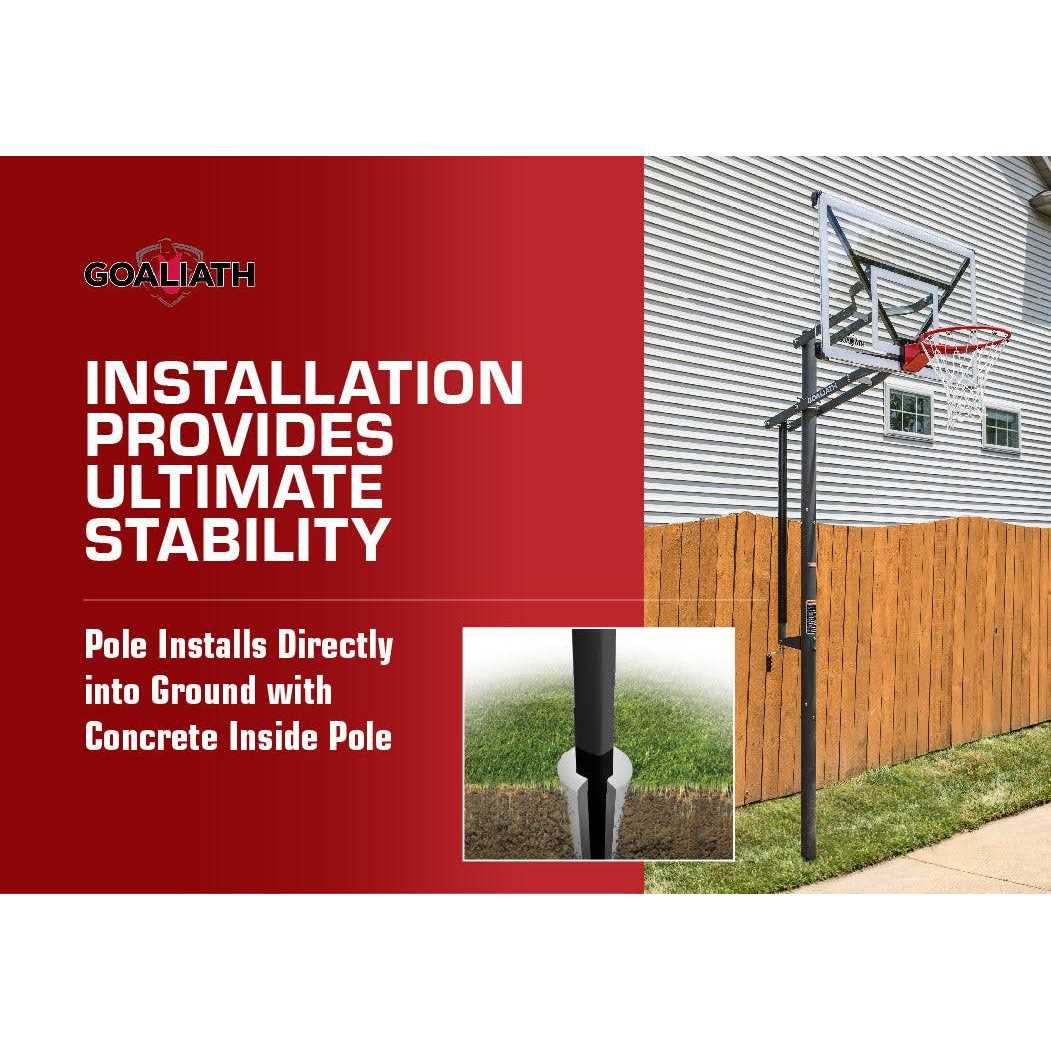Goaliath GoTek 54 In-Ground Basketball Hoop - Image 5