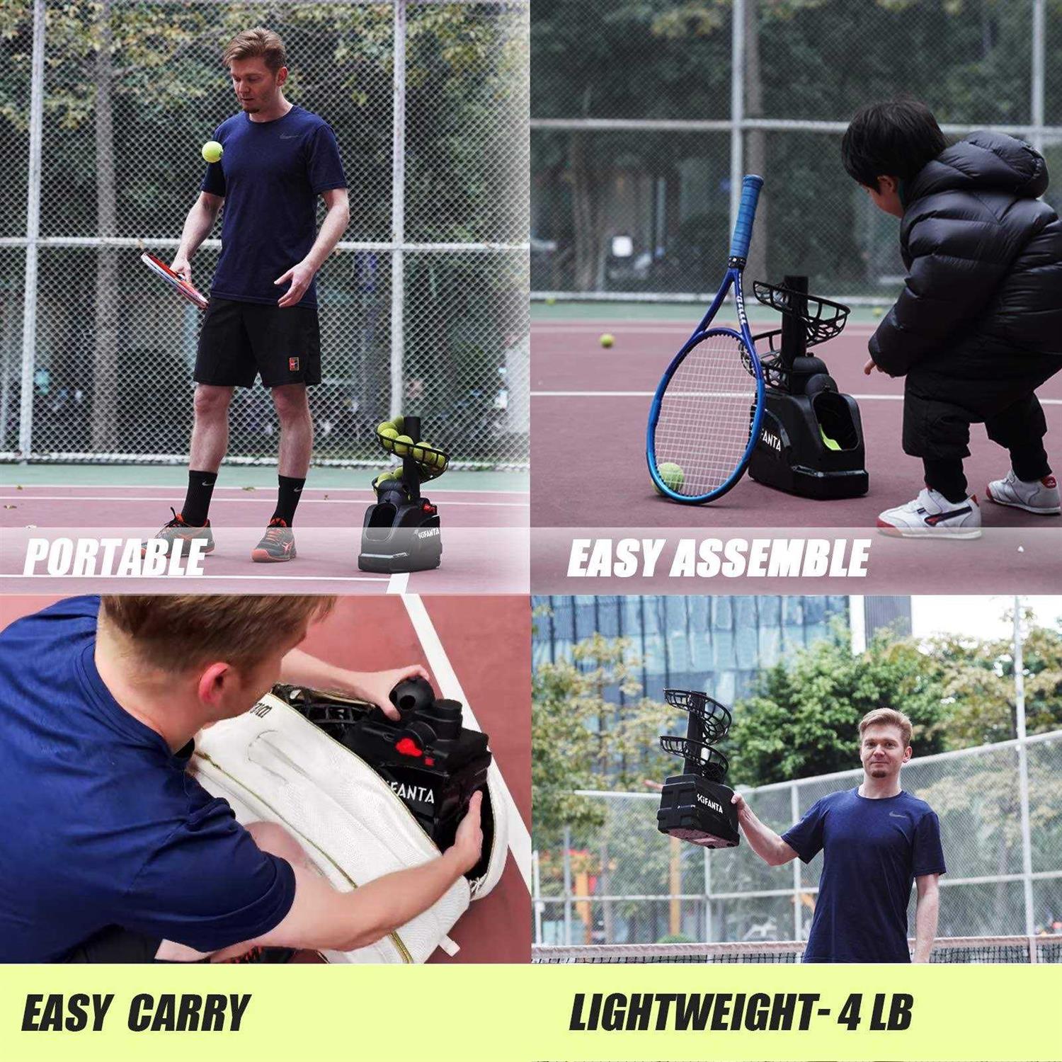 SCIFANTA Portable Tennis Ball Tosser for Self-Play|Ball Launcher Beginners/Kids/Coaches/Home-Court|Accurate&Efficient Feed Buddy for All-l - Image 5