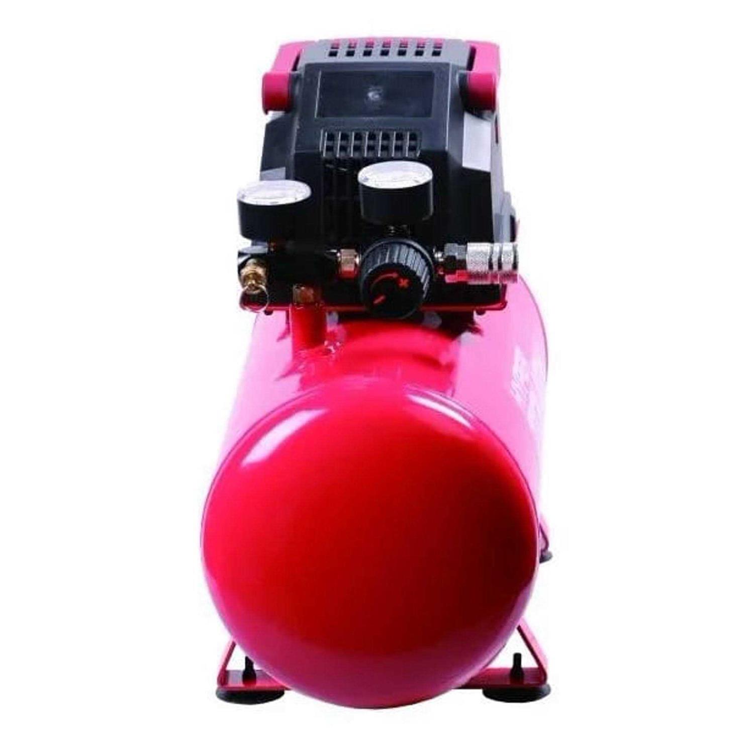 Hyper Tough 3 Gallon Oil-free Portable Air Compressor with Hose & Inflation Accessory Kit - Image 4