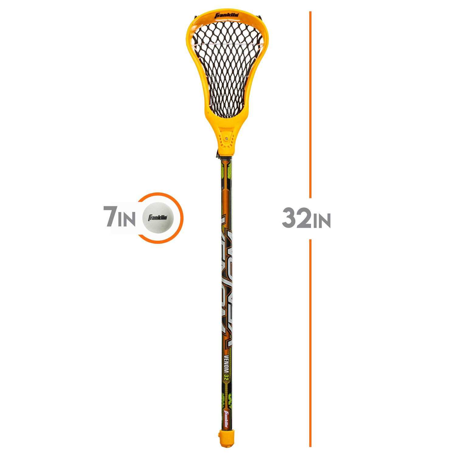 Franklin Sports Youth Lacrosse 2 Stick & Ball Set - Image 3