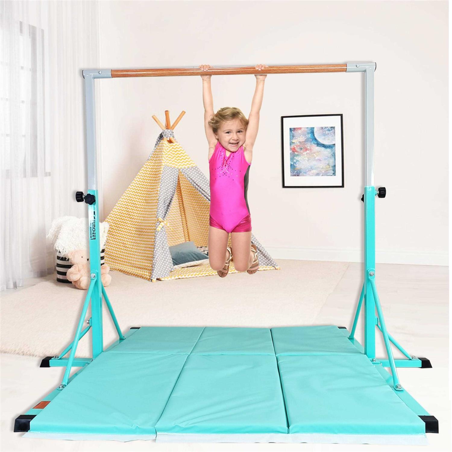 FC FUNCHEER Gymnastics bar for Kids Ages 5-20 Gymnastic Training bar-Height 35.4 to 59/45 to 71 - Image 3