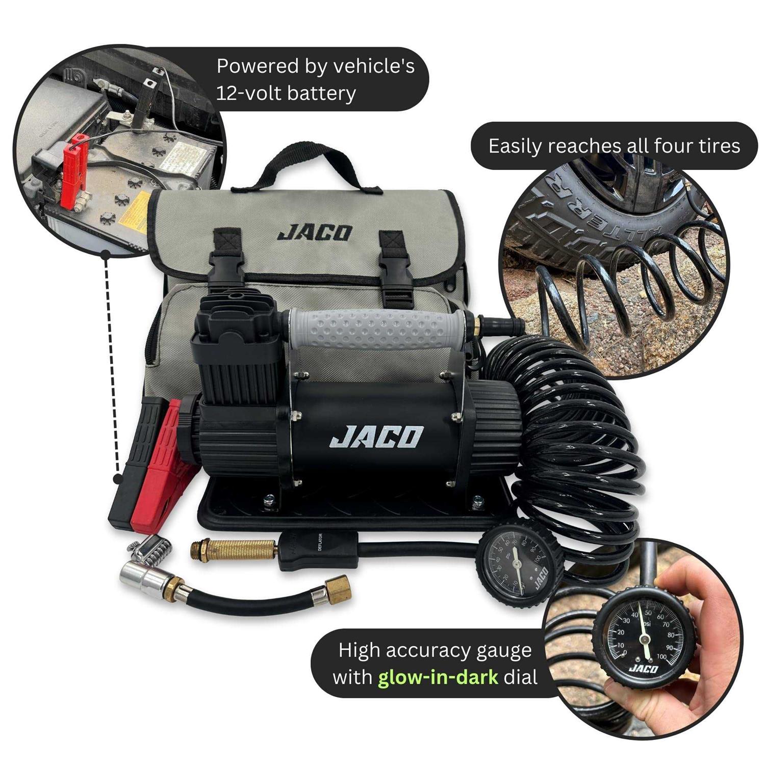 JACO 4X4 TrailPro Heavy Duty Portable Air Compressor - Image 5