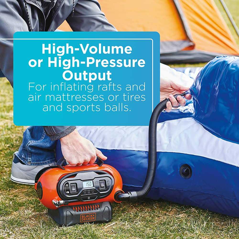 BLACK+DECKER 20V Cordless Inflator - Image 3