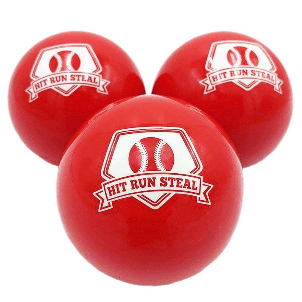 Hit Run Steal Weighted Practice Balls for Baseball and Softball Batting Practice - Image 5