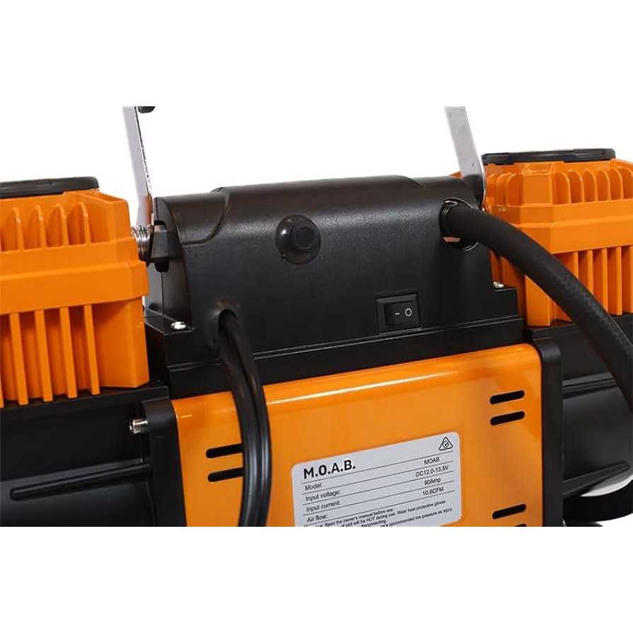EZ FLATE M.O.A.B. 10.6 CFM PORTABLE 12V DUAL CYLINDER AIR COMPRESSOR - Image 5
