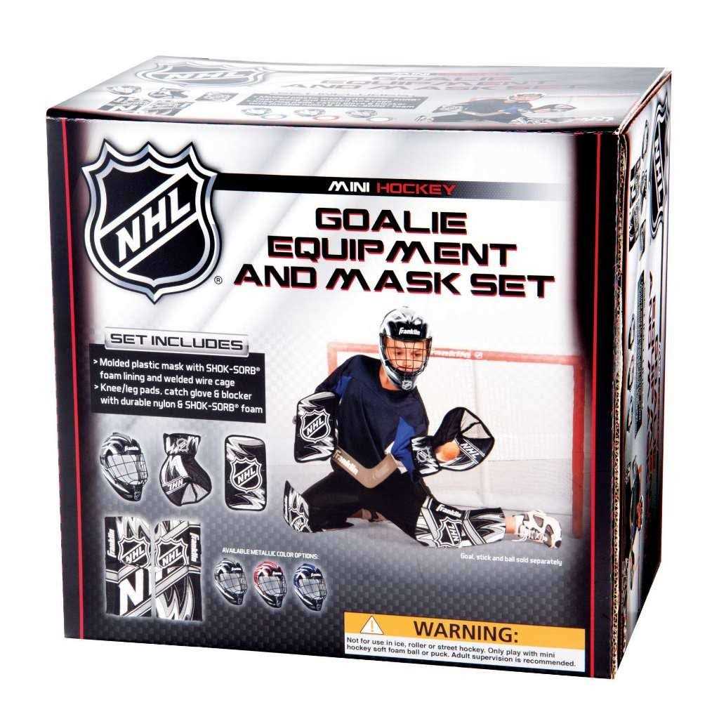 Franklin NHL Mini Hockey Goalie Equipment & Mask Set - Image 5